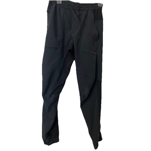 Lululemon Black Pull on Zipper Back Pocket Athletic Pants Size Small Jogger - Picture 1 of 10